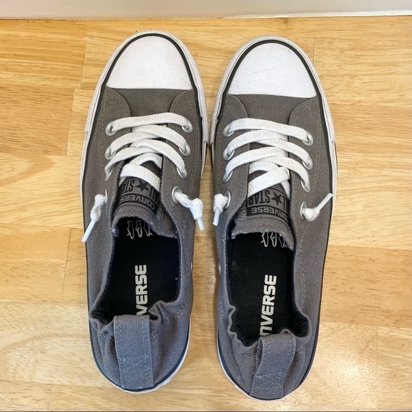 Converse All Star Canvas Low Shoes Size 6 Grey White - Picture 7 of 9